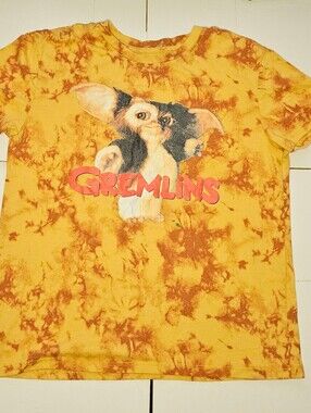 Gremlins Tie-Dye Yellow Gizmo Short Sleeve Tee - Kids XS. Wash Ware